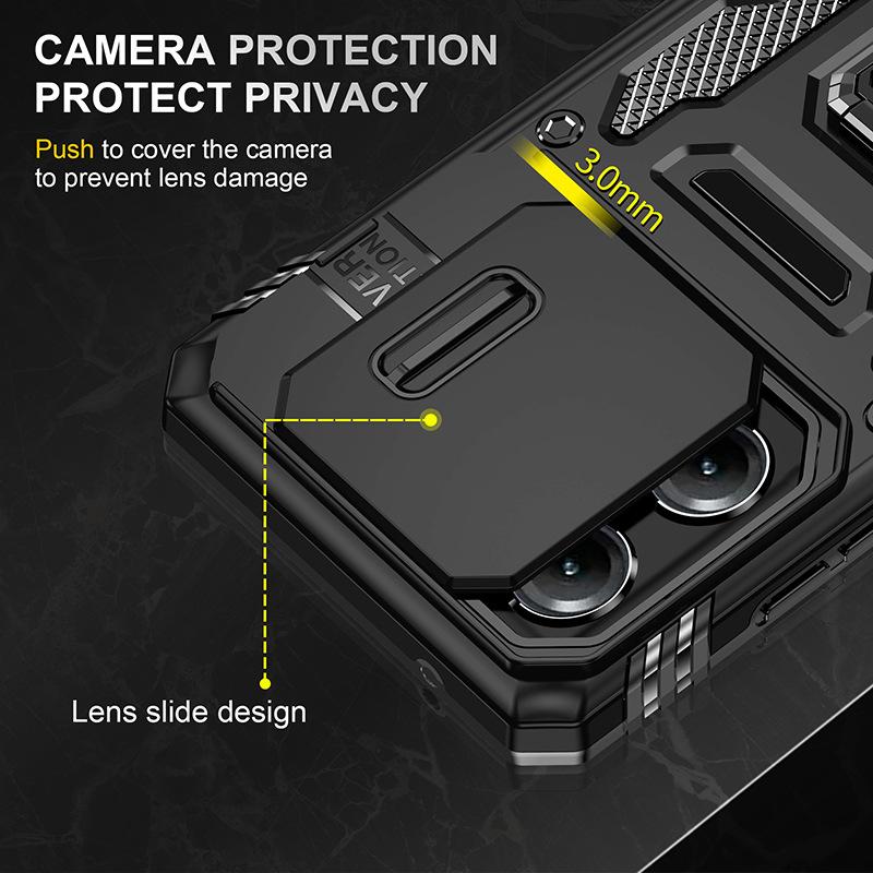 For MotoGStylus, The Anti-fall Bracket Phone Case Is Two-in-one Anti-fingerprint