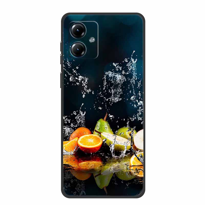 For Motorola Moto G84 5G Case Silicone Soft Wolf Lions Cat Black Bumper Funda Coque for Motorola Moto G54 5G TPU Protective Bag