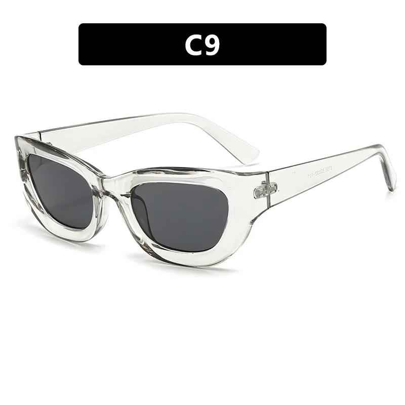 New Women Rectangle Vintage Sunglasses Fashion Design Retro Points Sun Glasses Female Lady Eyeglass Cat Eye Driver Goggles