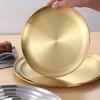1 ks Jídelní talíř Nerezový talíř Mělký Nádobí Mísa Přenosný Podnos na jídlo