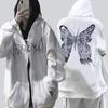 Autumn/Winter Gothic Style Couple Hoodie Zipper Hoodie Butterfly Hoodie Sports Hoodie