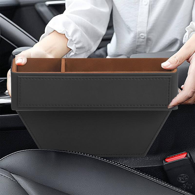 Autositz-Seitenorganizer Seitensitz-Auto-Organizer-Tasche aus Kunstleder SUV LKW und Minivan Multifunktionale Konsolenseite