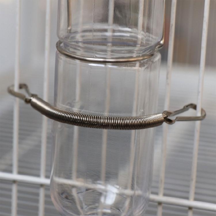 Stainless Steel Spring Metal Springs with 2 Clips for Small Animals Wire Cages