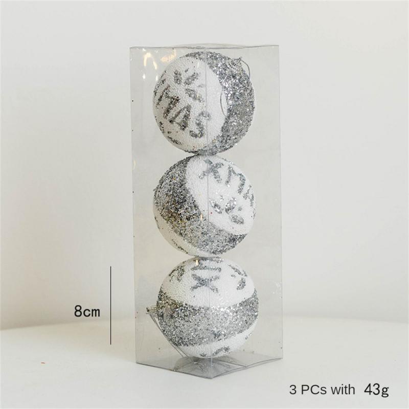 

Рождественский шар Создать атмосферу Золотой пенопластовый шар Блестящее свечение Красные украшения Украшение для дома Добавить нотку гибкости Серебряный