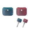 YINKE Key Cover Leather Key Cap Genuine Leather Key Cover Set of 2 Durable Lightweight Easy Identification Simple Stylish