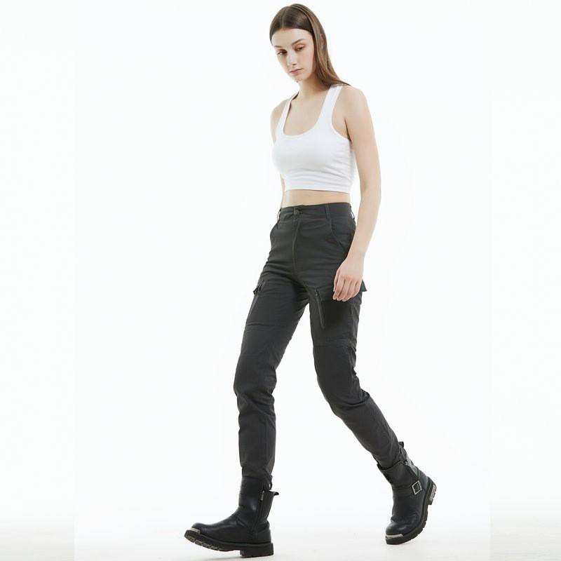 VOLERO Motorcycle Riding Pants Women's Knight Retro Overalls Slim Drop Resistance Silicone Protective Gear