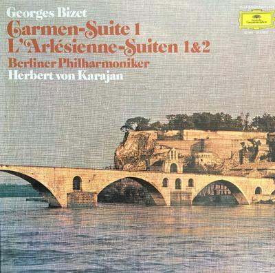 Disque vinyle LP HERBERT VON KARAJAN BERLINER PHILH Bizet Carmen Suite Nr1 Larlesienn 62963 DEUTSCHE GRAMMO 1972 Allemagne Classique Occasion