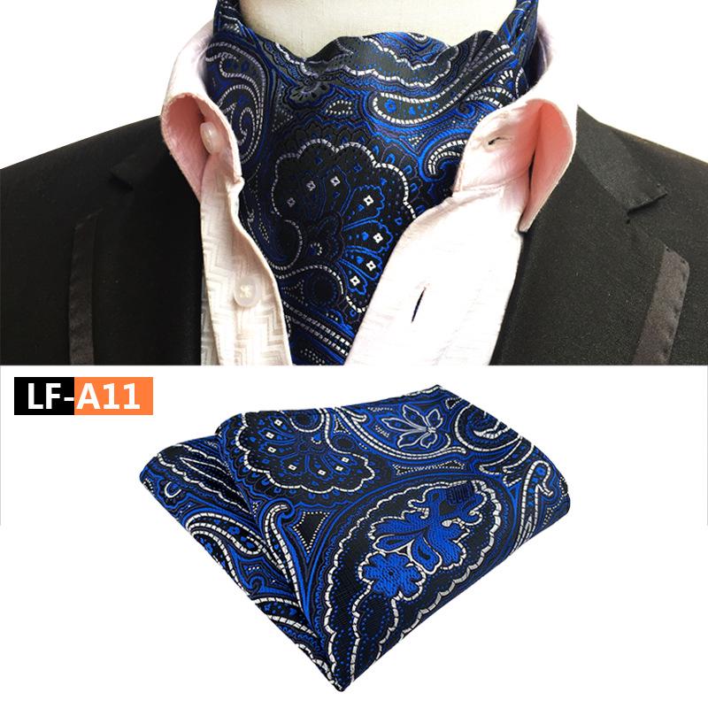 Men's Polyester Retro Tie, Scarf, and Pocket Square Set