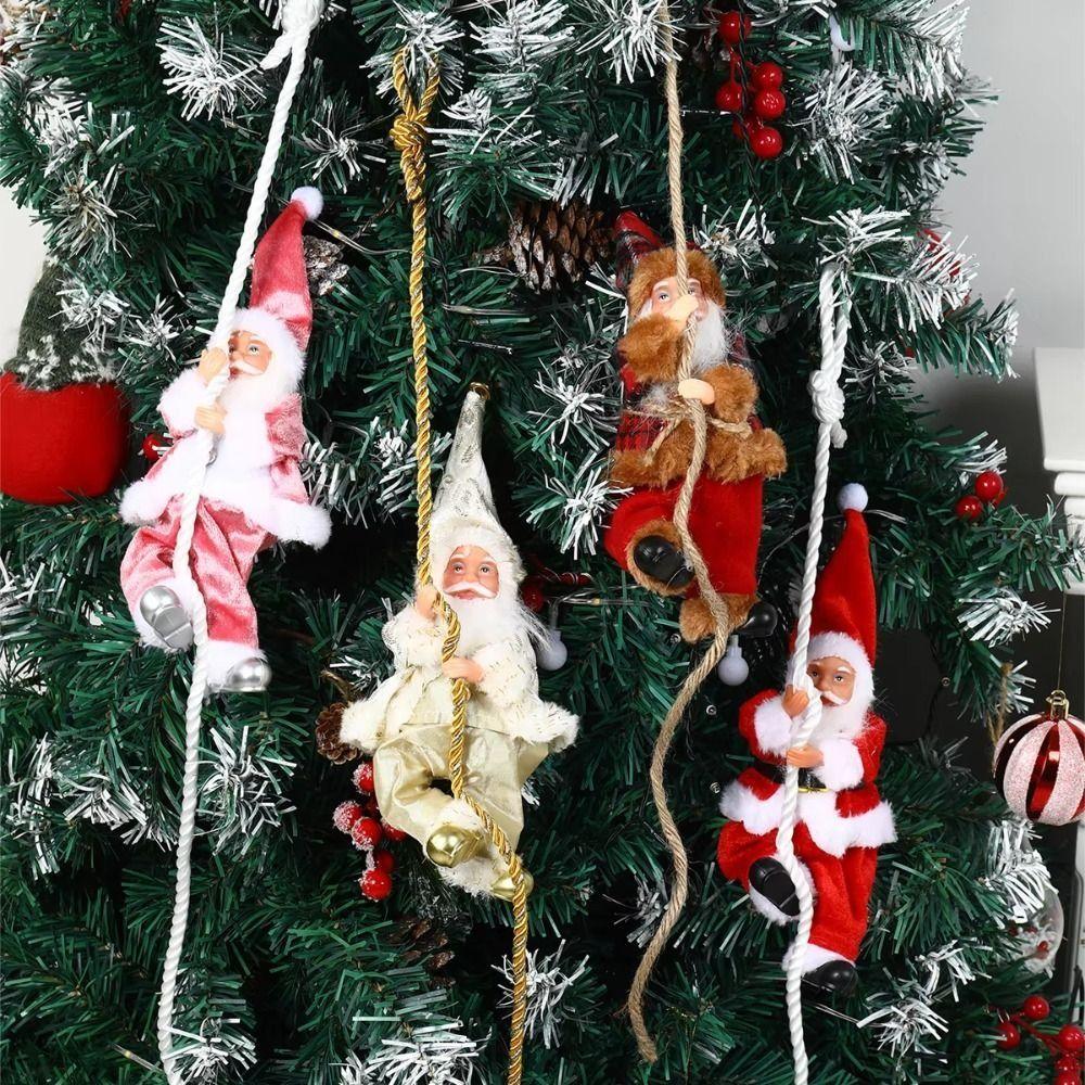 Xmas Decorations Santa Claus Hanging Pendants Cartoon Christmas Tree Ornament  for 2025 Xmas