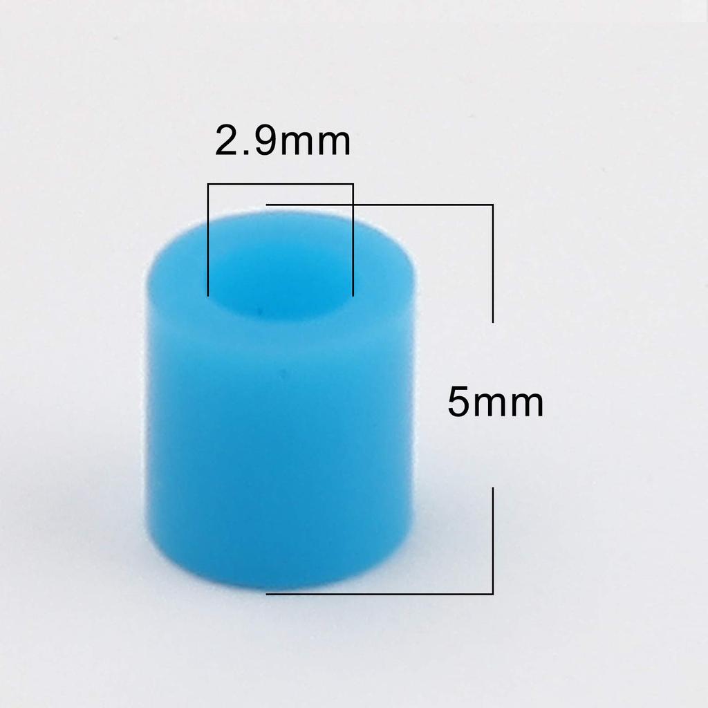 2000 Pieces Acrylic Fuse Beads Cylindrical Blue B Iron Beads 5mm Craft Handicraft Supplies Huey Craft Materials Huey H1928s22 Hole 2.9mm