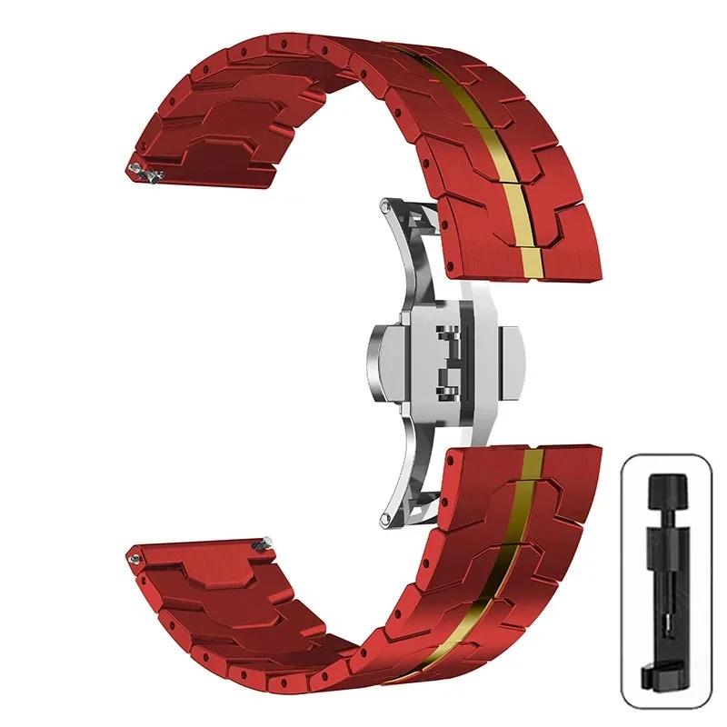 Metal 22mm Wrist Strap For Oppo Watch X X2 4Pro Stainless Steel Band For Oppo One Plus Watch 46mm/One Plus Watch 2 Watchband