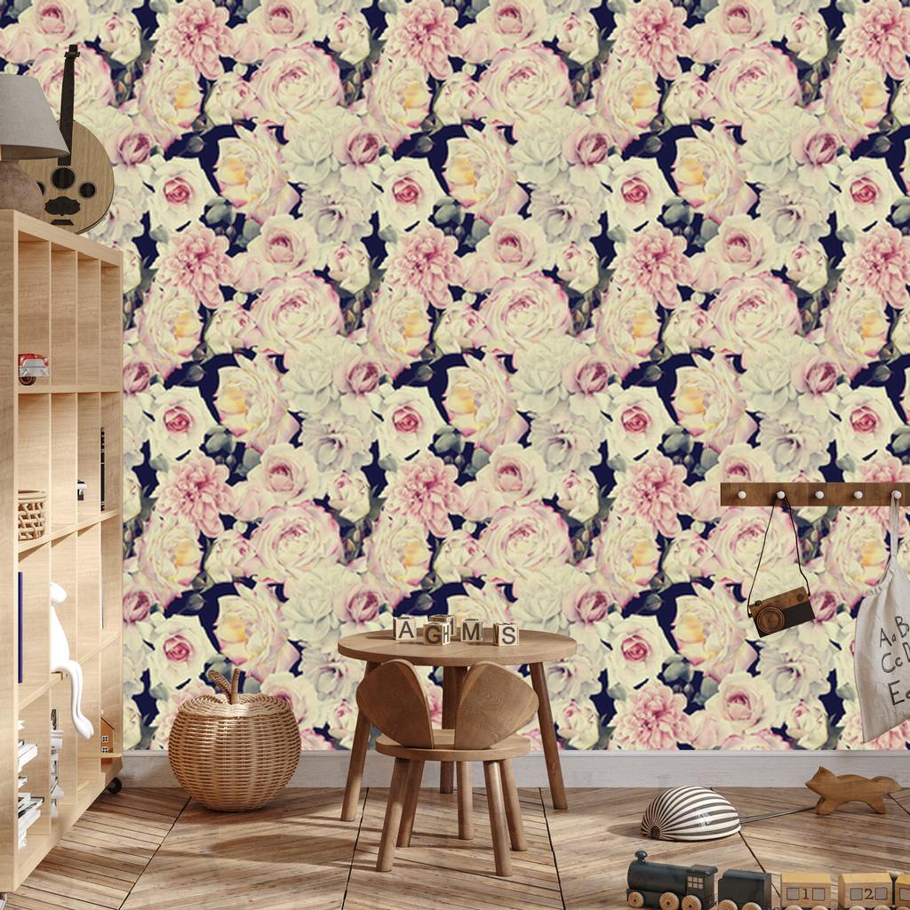 Classic Roses Wallpaper for Living Room and Bedroom 50x1000