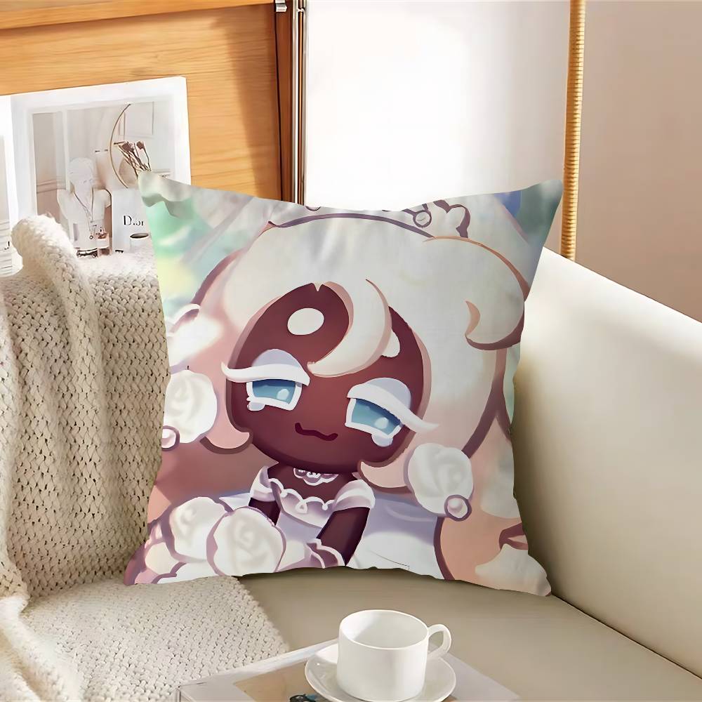 Cookie R-Run KingdomS Pillow Case Removable Washable Cushion Cover – All-Season Soft Linen