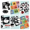 Black And White Sensory Cards For Babies 0-6 Months 30 Cards With 60 Stimulating Patterns