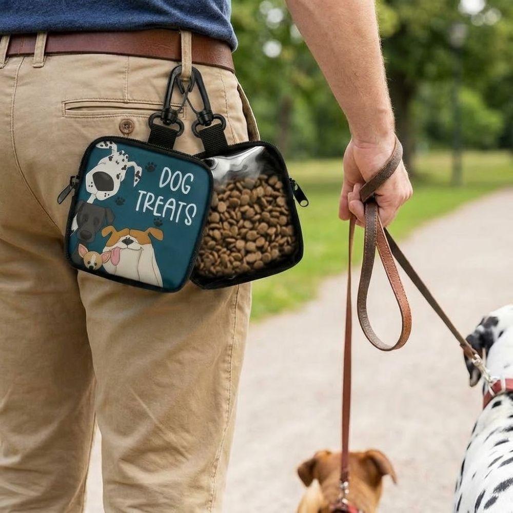 Transparent Window Pet Training Reward Bag Waterproof Dog Care Bag Dog Treat Pouch Pet Training
