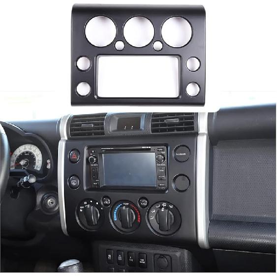 Fit for Toyota FJ Cruiser 2007-2021 Center Console Panel Trim Cover, ABS Center Console GPS Navigation Panel Frame Molding Sticker Trim, 1PCS (Carbon