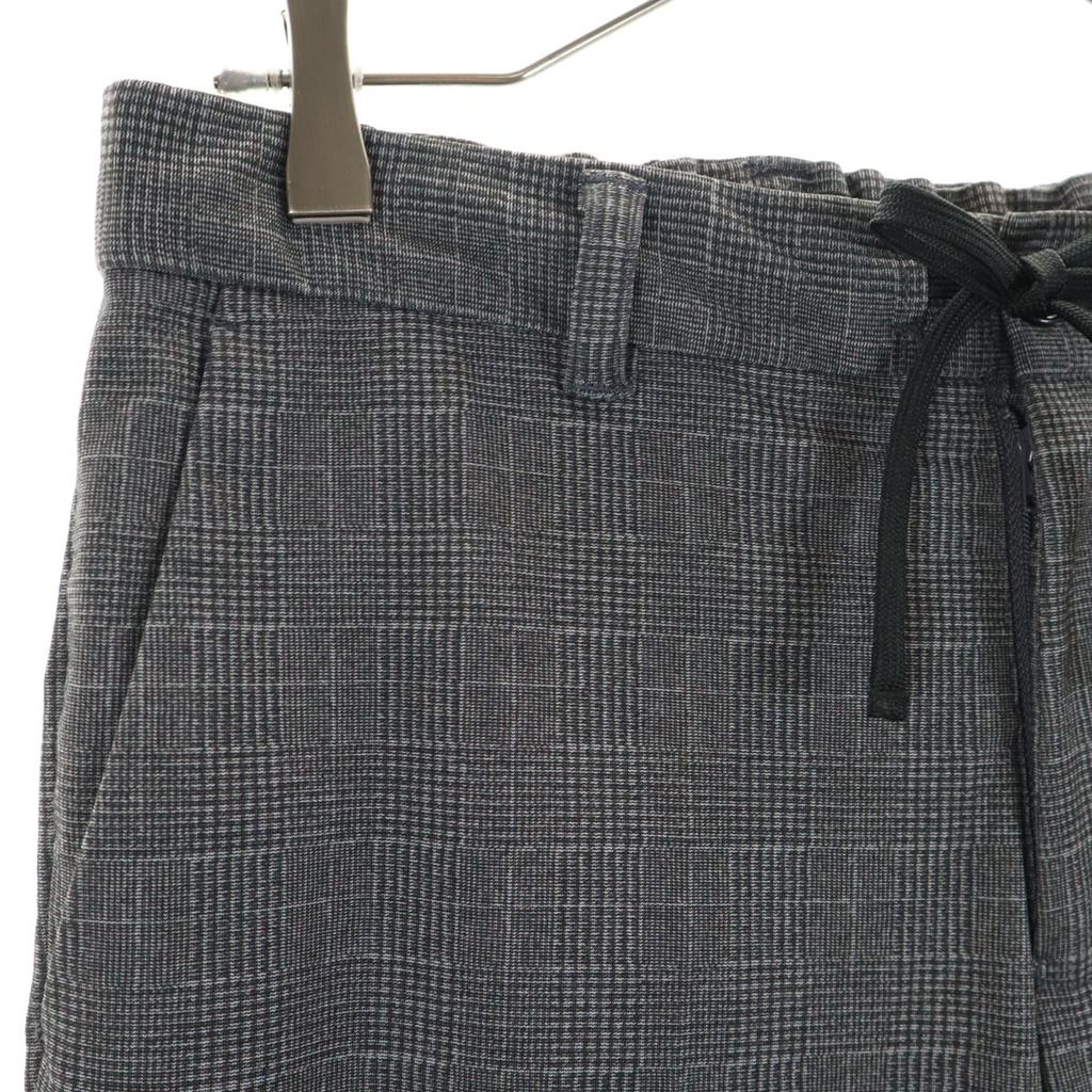 Ships Check Pattern Easy Slacks Pants M Charcoal Gray Men's Used