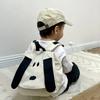 Fashion Baby Contrast Canvas Travel Bag for Boys Girls Kawaii Birthday Gift 2024 New Children's Backpack Cartoon Cute Dog