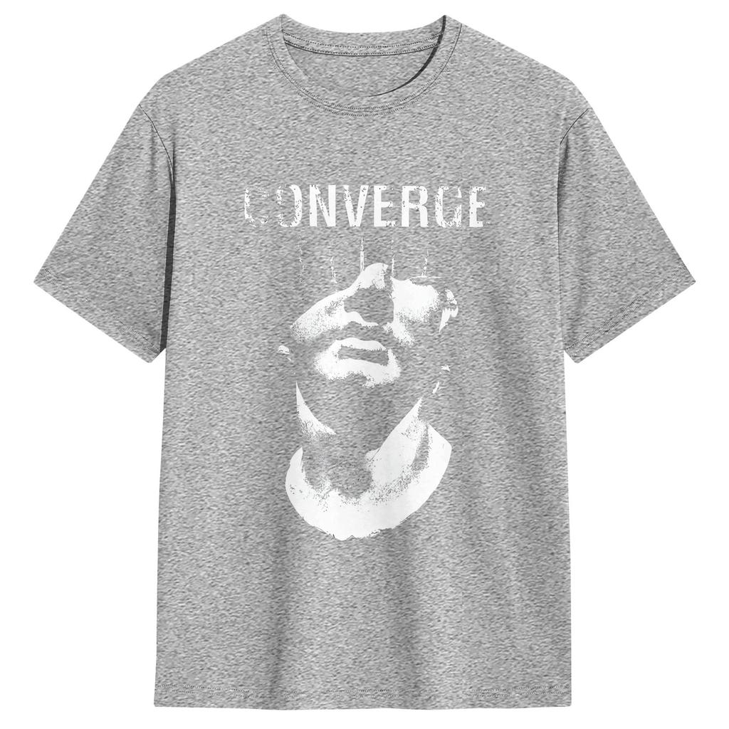 Converge Vintage T Shirt Unisex Pure Cotton Crazy Tshirts Round Neck Tee Shirt Short Sleeve Tops Plus Size