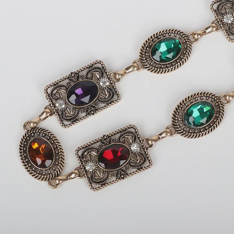 Women's Rhinestone Retro Carved Waist Chain: Versatile, Fashionable Skirt Accessory