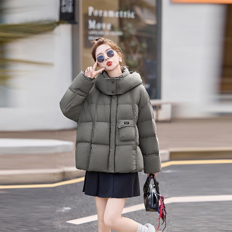 

Women s Hooded Down Jacket: Winter Petite Fashion Warm Coat YE6319 Large 135-150 lbs