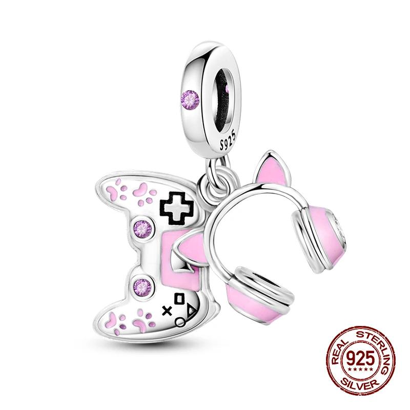 Music Lovers Earphone Tapeguitar Sax Musical Charms Beads Fit Copper Bracelets Diy Jewelry Women Party Gift