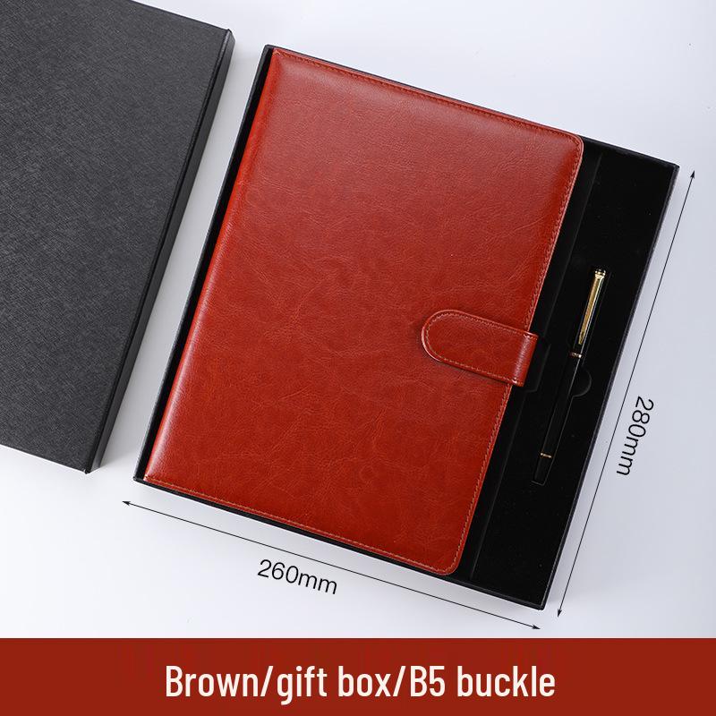 A5 Custom Imitation Leather Notebook Gift Set - Customizable Creative Journal