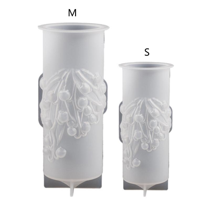 DIY Flower Cylinder Mold Resin Casting Mould Silicone Molds DIY Ornaments Temperature-resistant Resin Mould