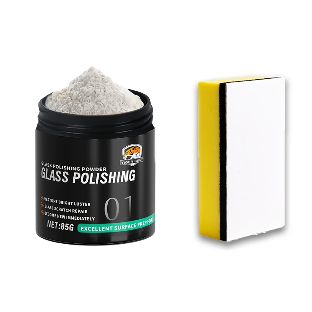 Car Glass Polishing Powder - Scratch Repair & Luster Enhancement | Restore Glass Clarity & Transparency | Suitable for Various G