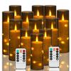 Electronic Simulation Remote Control LED Candle Light Acrylic Plastic Shell Light String for Christmas New Year Graduation