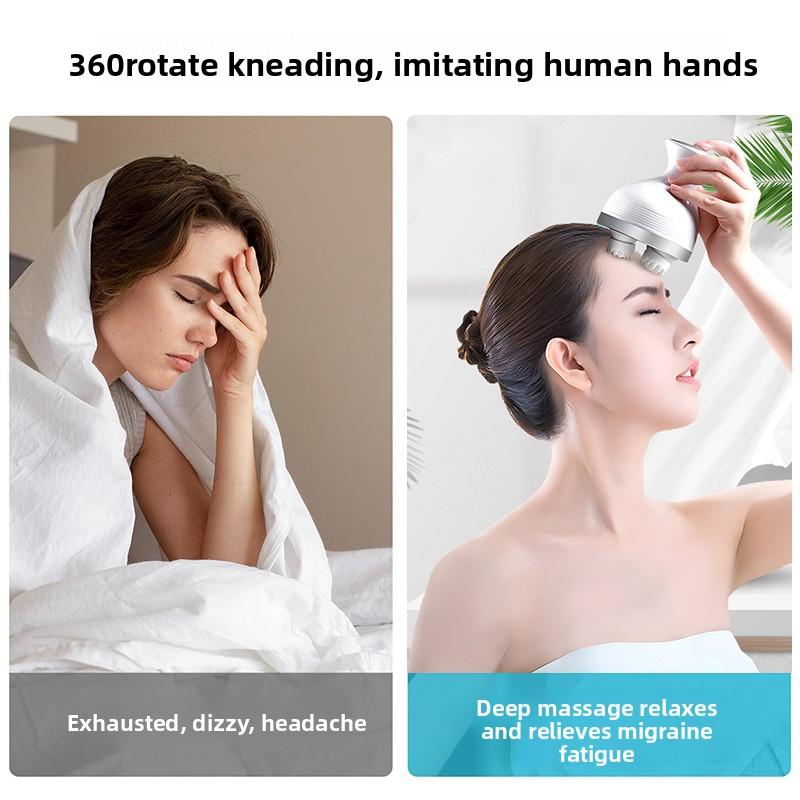 Intelligent Head Massager Meridian Dredging Pet Waterproof Massage Scalp Headache Kneading Scratching Head Electric Massager