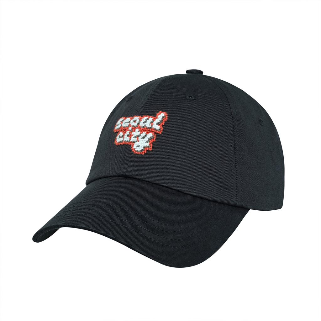 LOLONG Seoul City Needlepoint Hat (Black)