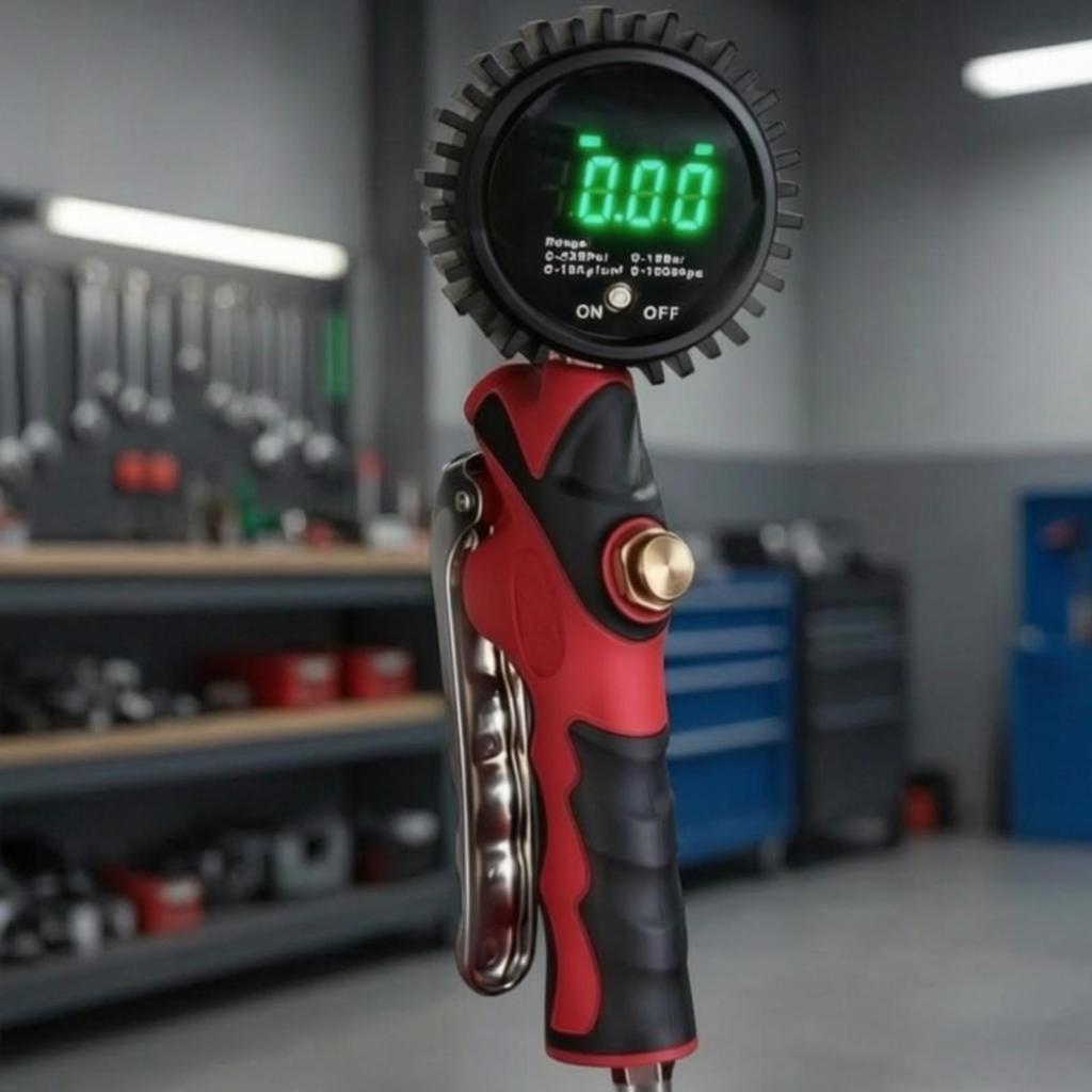 Handheld Digital Tire Inflator Accurate Gauge Portable for Vehicle Owners,