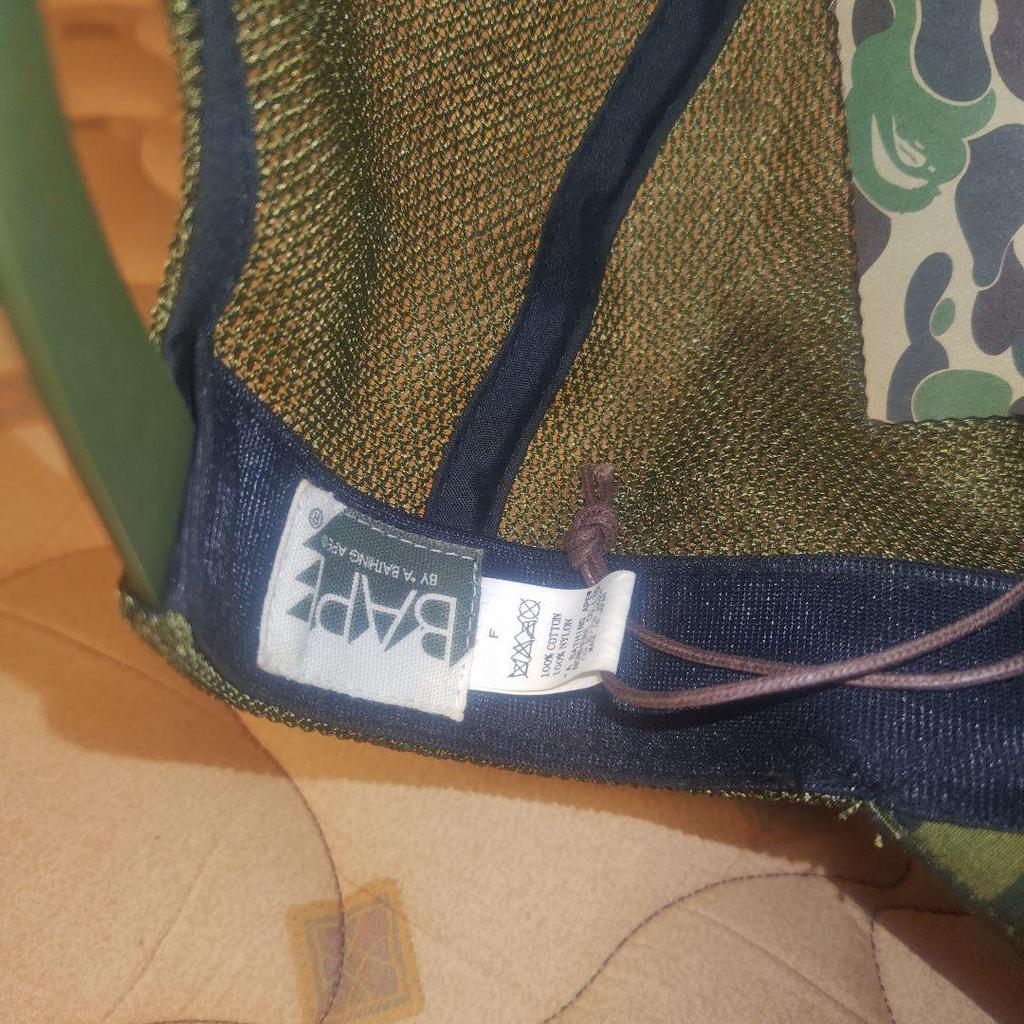 Used A BATHING APE Camouflage Mesh Cap Hat