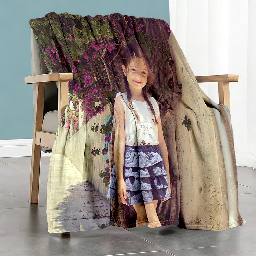 Customize Photos Customize Your Photo Blanket Throw Customizable Blanket Soft & Cozy Perfect for Living Room Bedding Office Home Decor