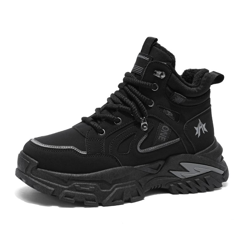 

Men sHigh-TopCasual Sneakers for Fall/Winter Thick-Sole Slip-Resistant Durable Work Boots Outdoor Hiking Sports Leisure Footwear 44