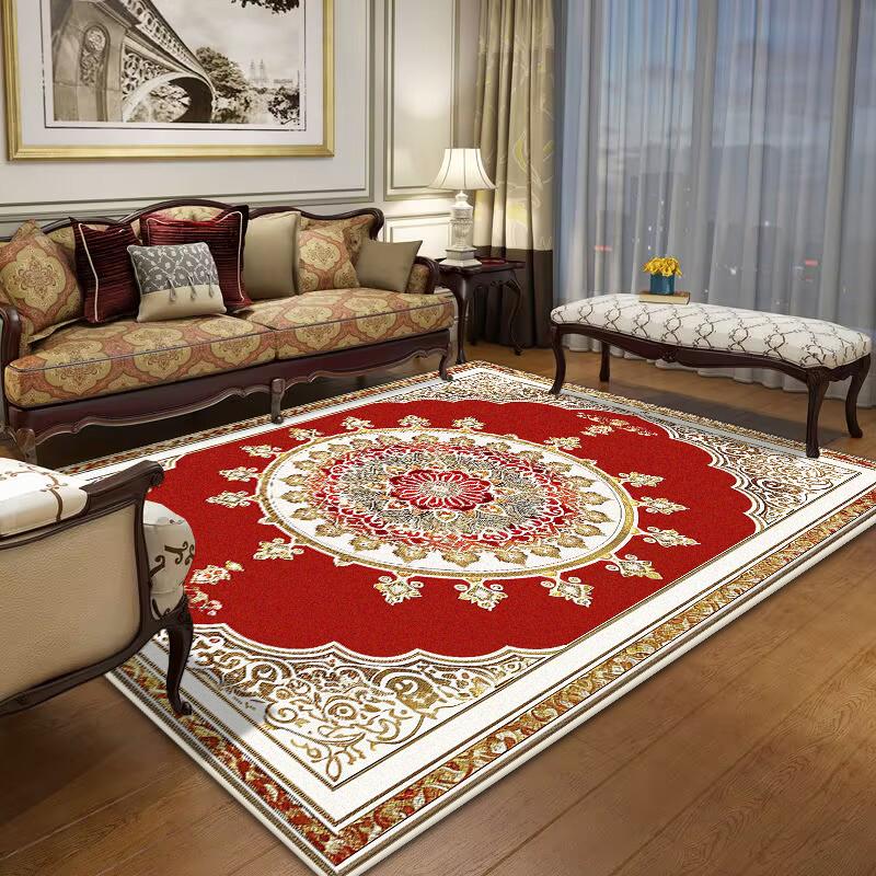 Persian Luxury Red Carpet Living Room Large Size Rug Non-slip Coffee Tables Mat Home Decoration Bedroom Lounge Rug Tapis Salon