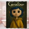 Anime Movie Coraline Shower Curtain - Water-Repellent And Leak-Resistant, Mold And Mildew Resistant For
