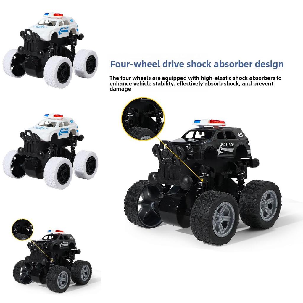 Off Road Police Car Toy With Inertia Drive For Kids Outdoor Play