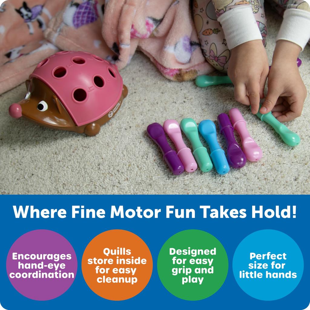 Learning Resources Baby Fingertip Educational Toy Hedgehog Pink Authentic LER8904-P