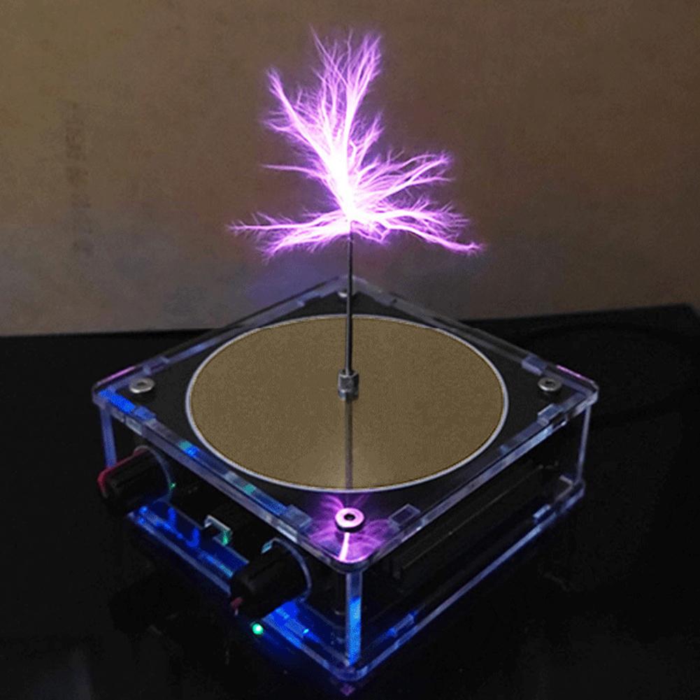 For Tesla Coil Speaker Bluetooth Music Wireless Transmission Voltage Pulse Electric Arc Generator Touchable Artificial Spark
