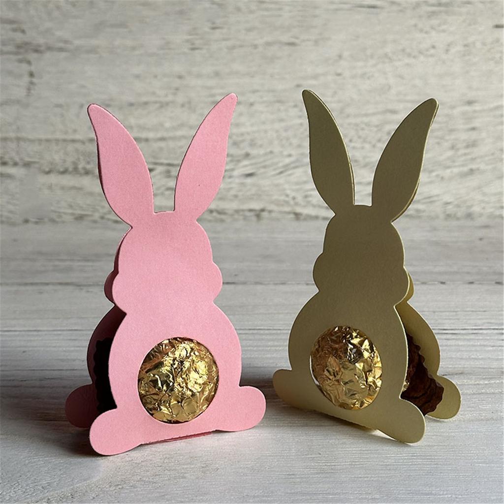 Bunnies Animal Shape Cutting Dies Carbon Steel Die Cut Templates for Card Making Scrapbooking Packaging Embellishment