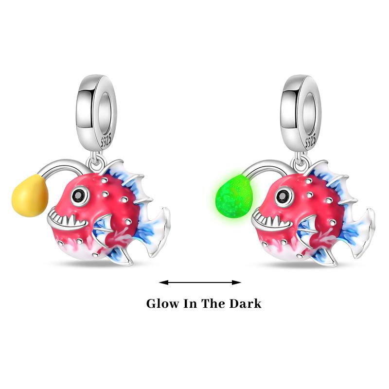 Copper Color Fireflies Bees Stars Turtles Luminous Charms Beads Fit 3Mm Original Bracelets Diy Jewelry Gift