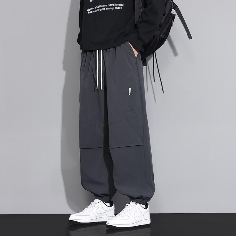 Casual pants men's spring and autumn new corset paratrooper pants loose and versatile teen boys sweatpants