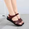 Summer Hot Sale Women's Beach Shoes Mother Sandals Waterproof Soft-soled Hole Shoes Comfortable Casual Middle-aged Grandma Shoes