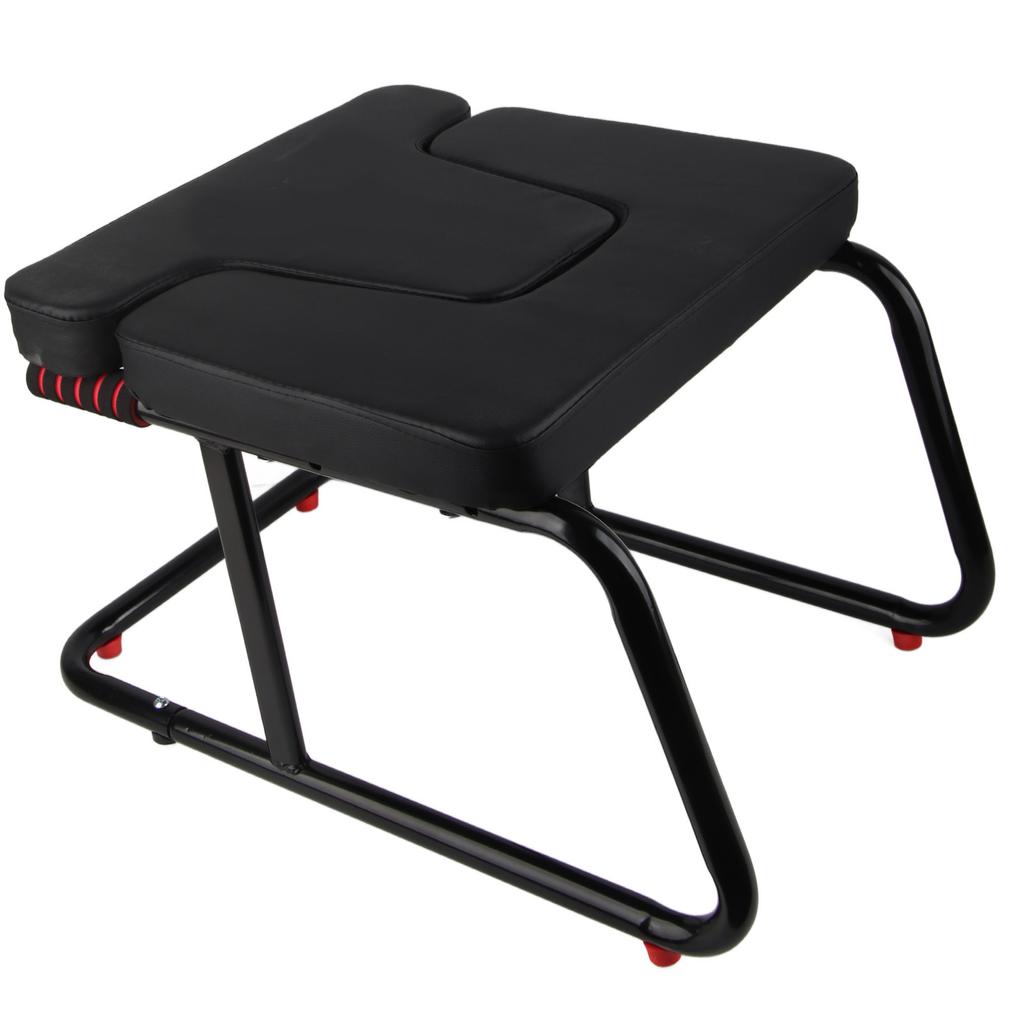 Headstand Bench Black Multiple Benefits Beginner Friendly Upside Down Chair for Home