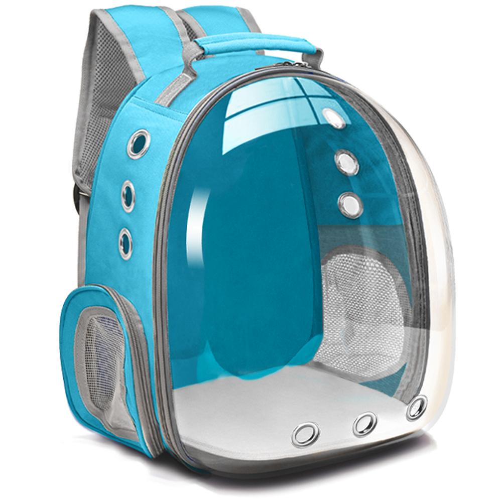 

Cat Carrier Bags Breathable Pet Carriers Small Dog Backpack Travel Space Capsule Cage Pet Transport Bag Carrying For Cats небо синє кольору
