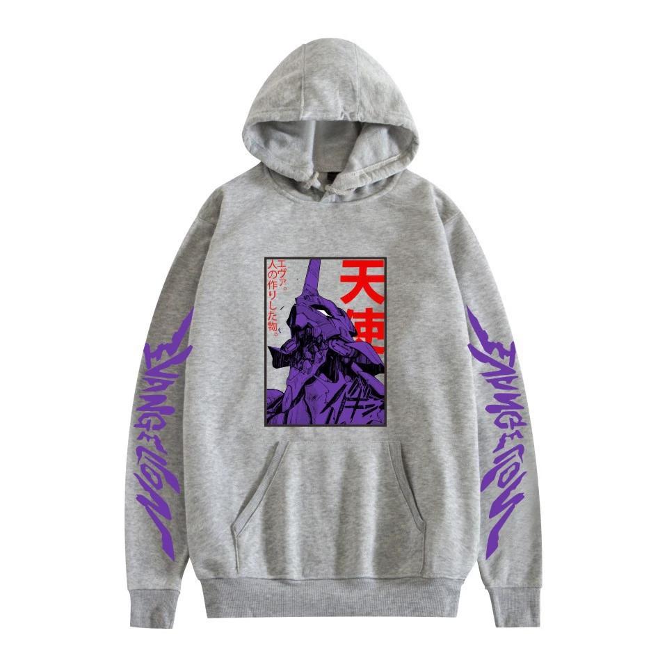 Mens Womens Hoodie EVA Hoodies Streetwear Casual Cartoon Printed Hooded Pullover Sweatshirts
