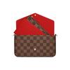 Louis Vuitton Pochette Felicie Fashion Vintage Checkered Design Canvas And Leather Three-In-One Chain Bag Crossbody Shoulder Bag Women Bags N63032