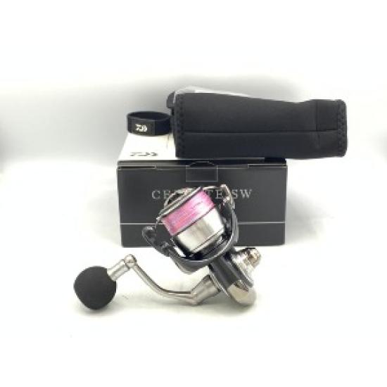 

USED Daiwa 24 Certate SW 5000-H Spinning Reel for Rock Shore Jigging and Ca срібний